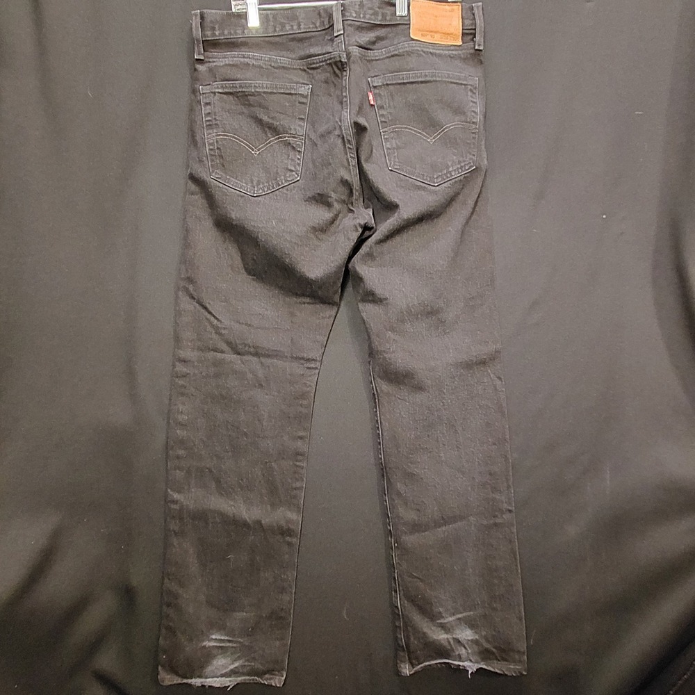 Levi's Premium 501 93 Straight Leg Jeans Big E Black Faded W36 L32 79830 0026